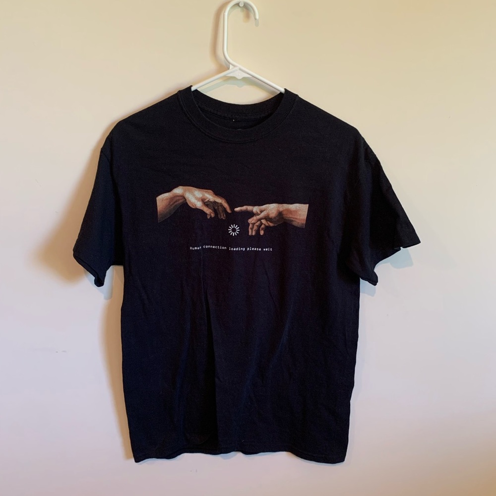Black graphic t T-shirt
